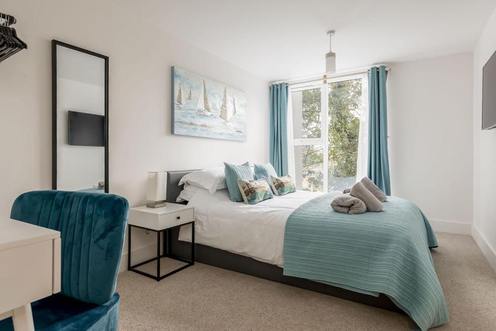 Stylish Town Centre Apartment, W Parking, Nr Beach Bournemouth Esterno foto